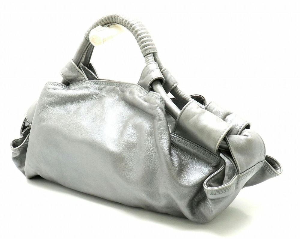 Loewe Gray Calfskin Handbag Nappa Aire Gray
